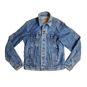 Levi's Denim Trucker Jean Jacket‎ Type 3 Men's Blue USA Made 71506-0216 Size 42L